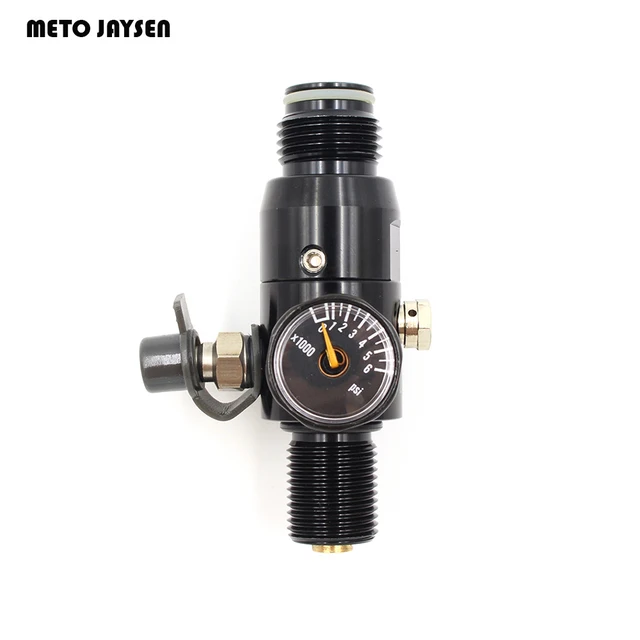 PCP Paintball Airsoft HPA Tank Regulator Valve M18*1.5 Thread Black