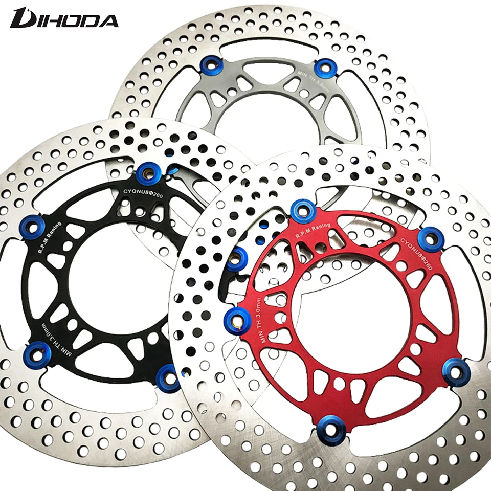 Universal 260mm Aluminum alloy Floating disk motorcycle brake disc