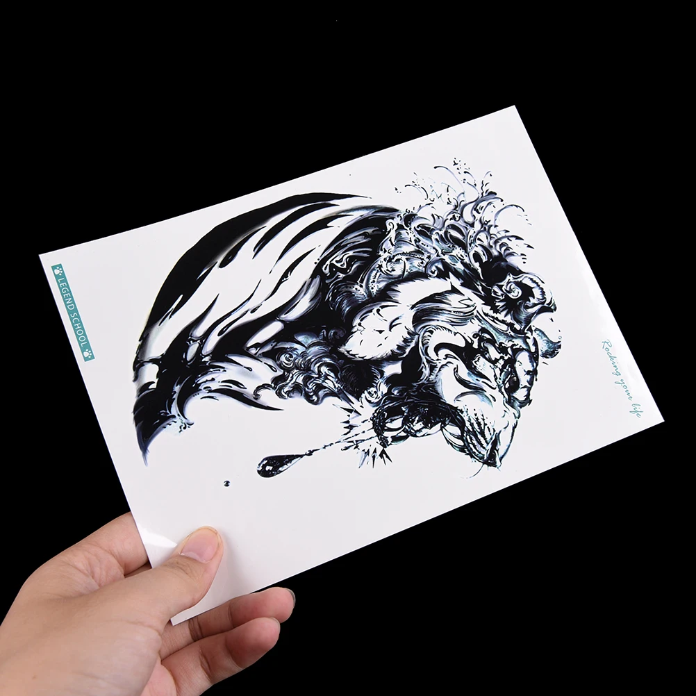 1 лист водостойкие тату наклейки Тигр 210x150 мм|tattoo decal|tiger tattooart tattoo |