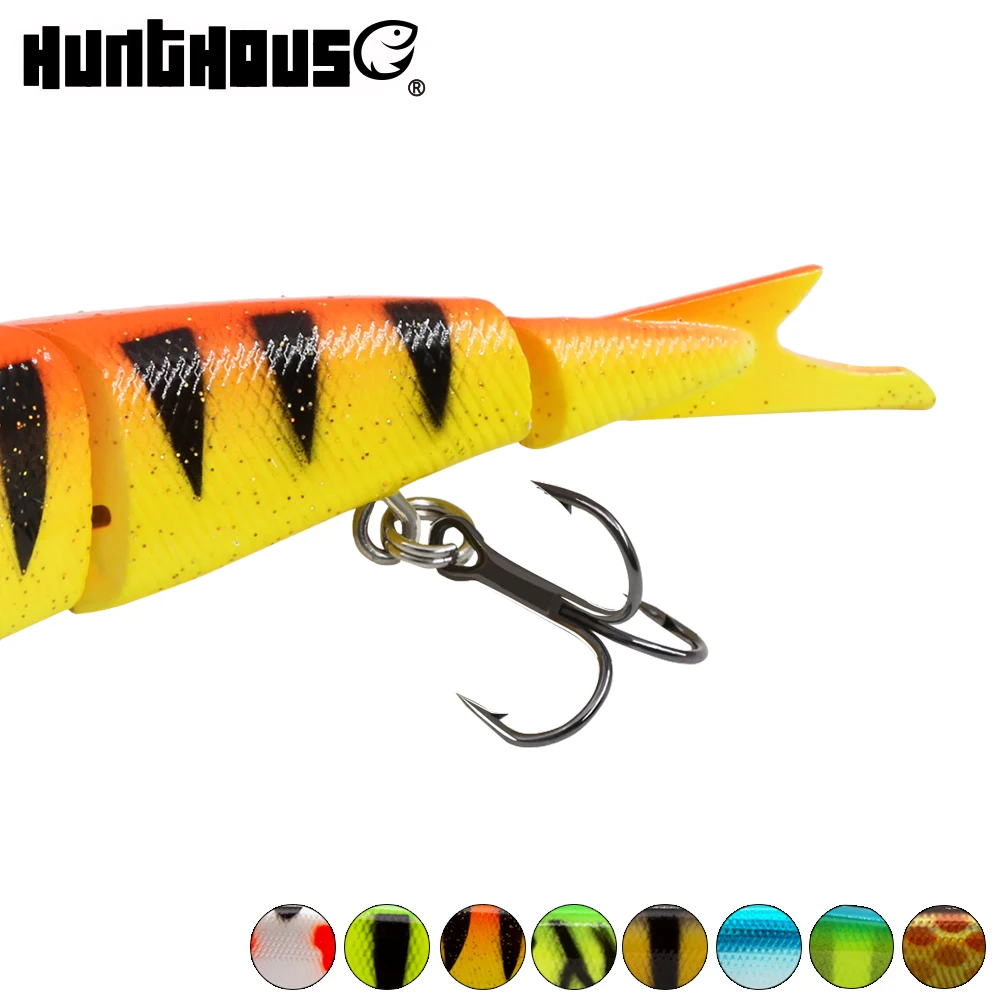 Hunthouse рыболовные жесткие приманки шарнирная приманка swimbait 4 секции 4 рыболовные приманки 120 мм тонущий окунь Щука de peche leurre