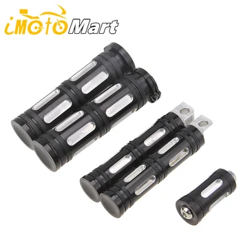 

Motorcycle Hand Grips+Foot Pegs Footrests+Shifter Peg For Harley Sportster Iron XL 883 1200 883R 883C 883L Street XG 750 500