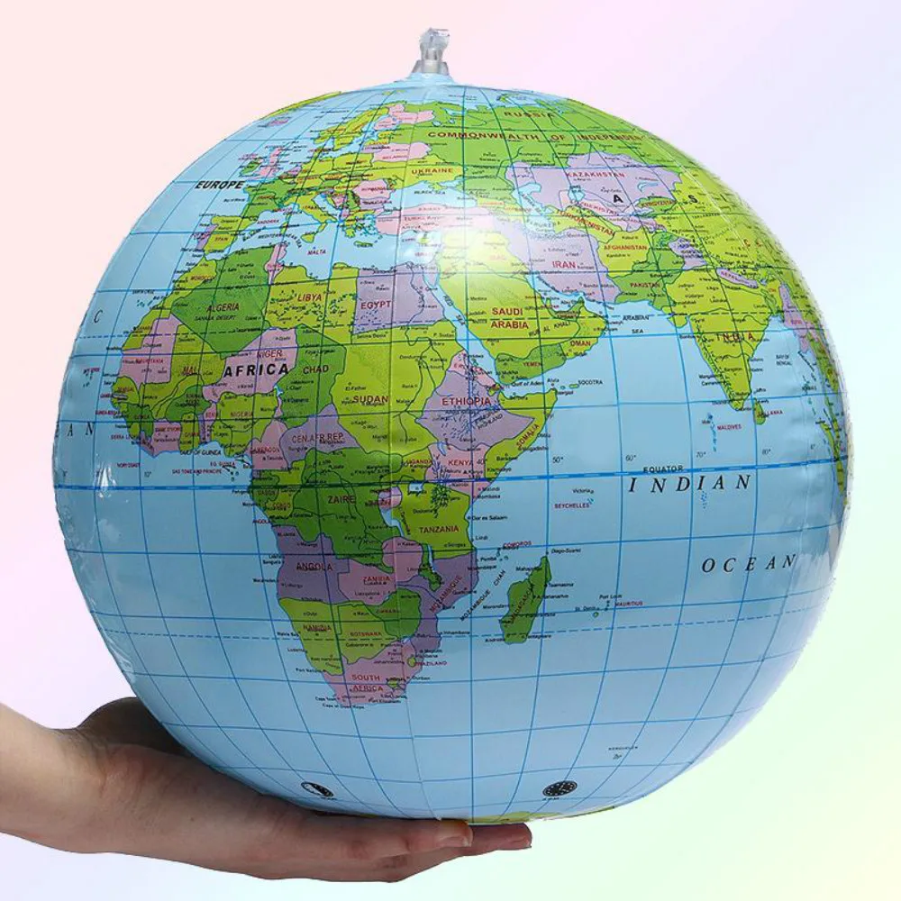 Надувной Глобус мир Земля Карта океана мяч география 30 см обучающий развивающий пляжный мяч Детская игрушка украшение дома и офиса