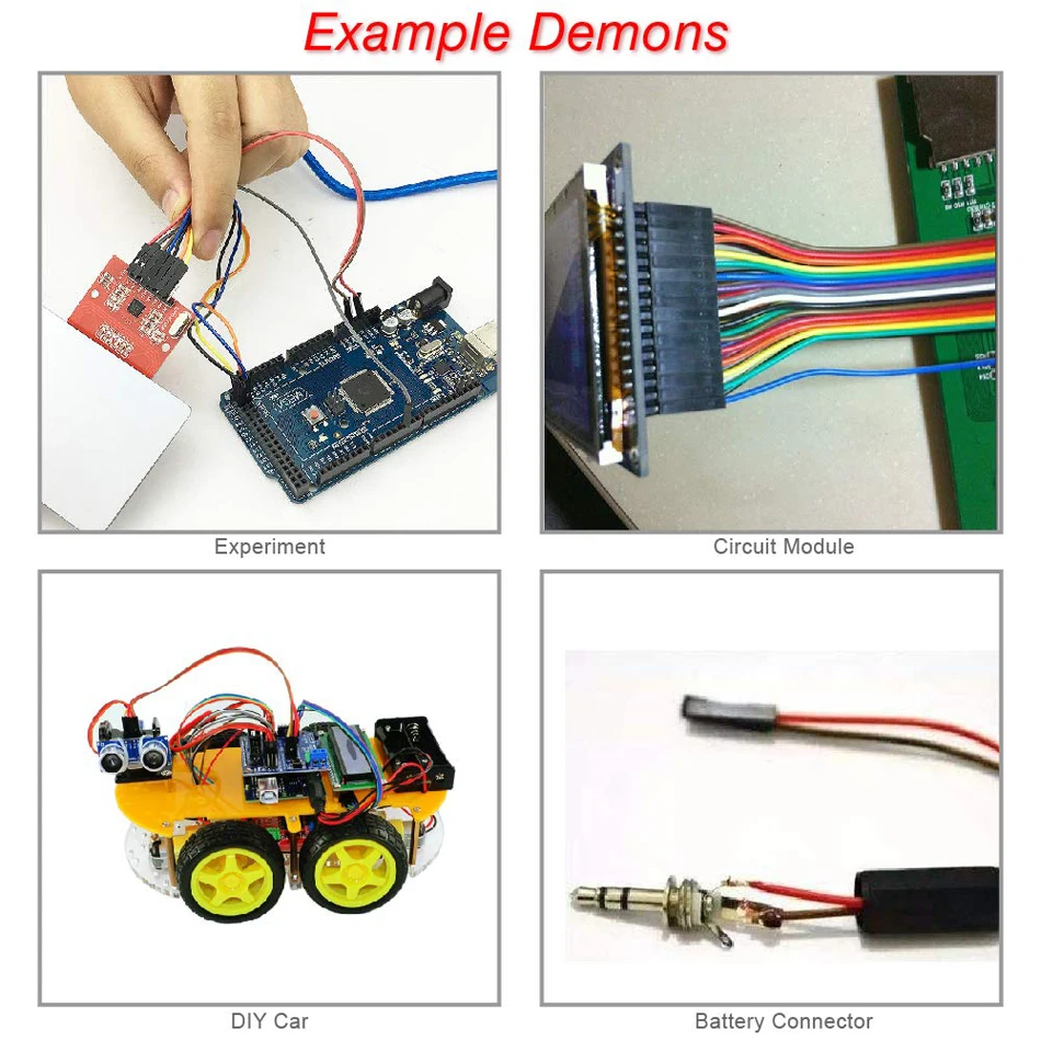 120 шт. Dupont провода Перемычки 40pin мужчин и женщин 10 см/20 см/30 см для Arduino Макет/на основе/DIY/Raspberry Pi 2 3 Ленточные кабели