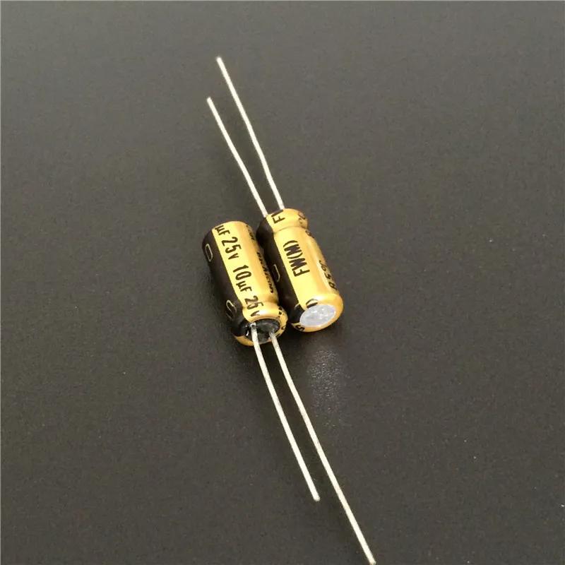 20шт 10мкФ 25В NICHICON FW серия 5Х11 мм 25V10uF аудио алюминиевый электролитический