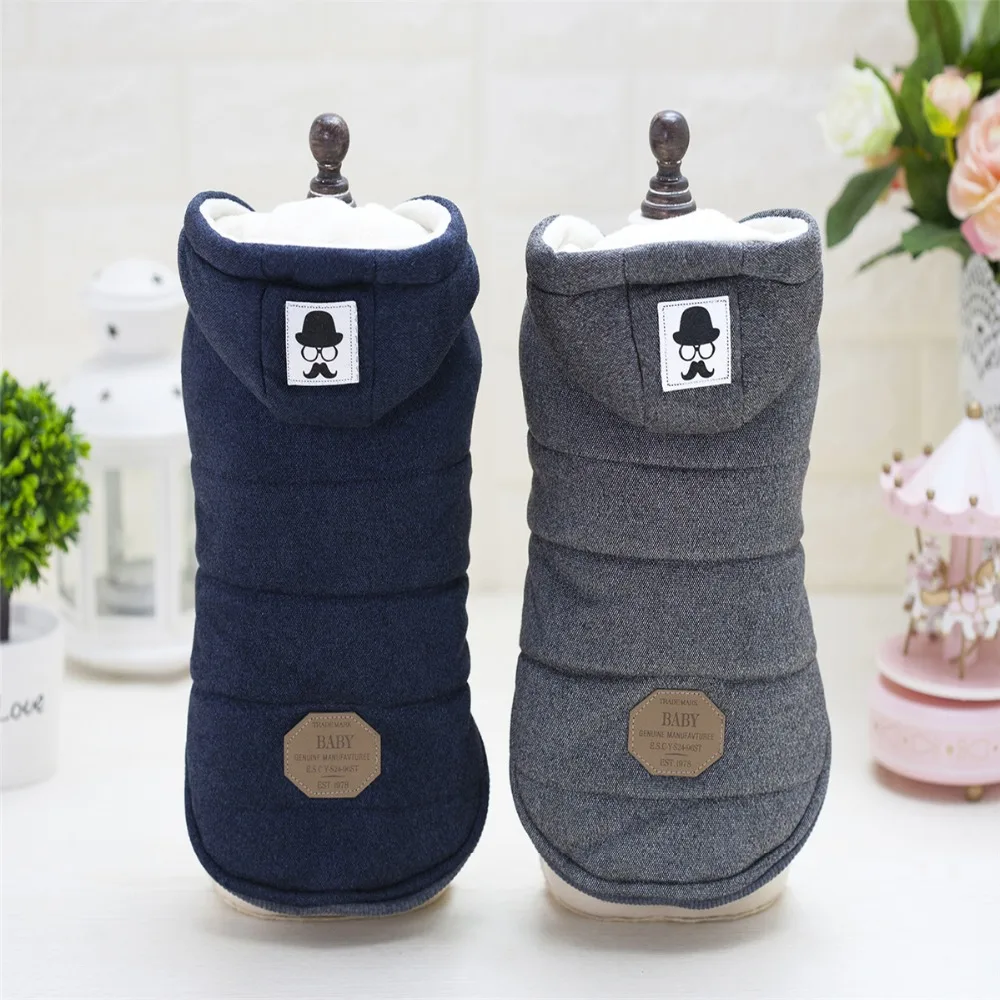 

Cute Winter Padded Dog Vest Coat Hoodies Cat Puppy Cold Weather Coats Jacket For Small Dog Drop Shipping