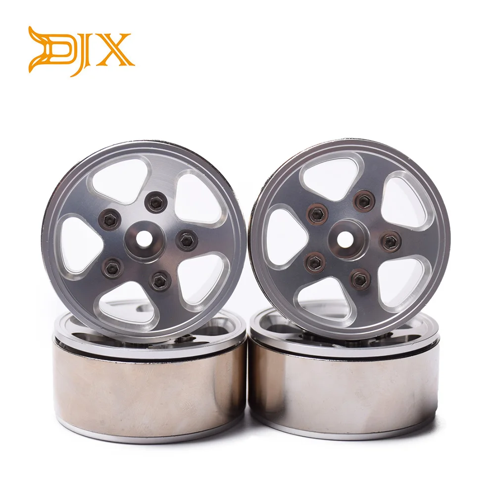 DJX 4 шт. 1 9 дюймов бисером колеса 12 мм шестигранный концентратор для 1/10 RC