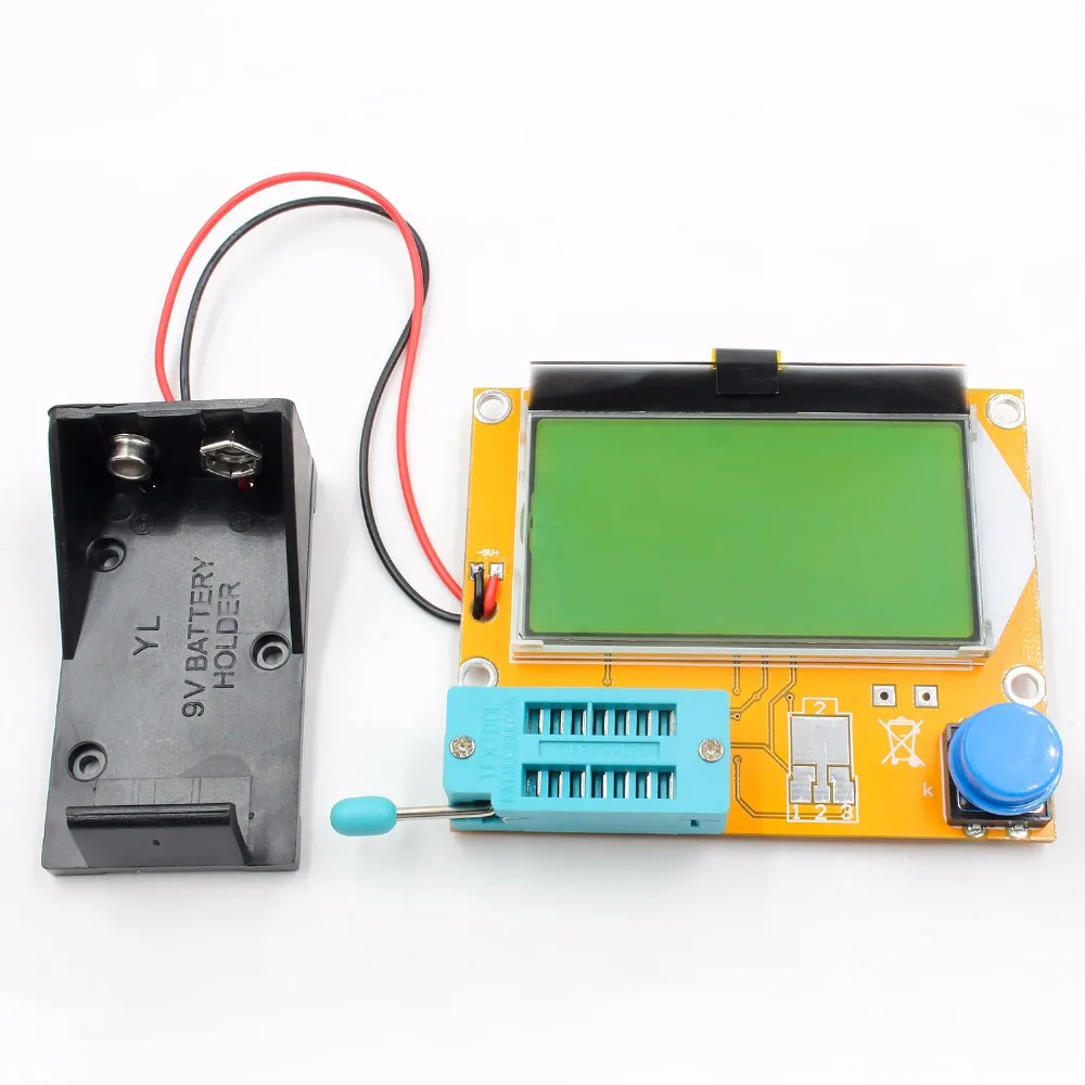 LCR-T4 Digital Transistor Tester Resistor Capacitor Tester Diode Inductance Multimeter with Test hook Digital Multimeter