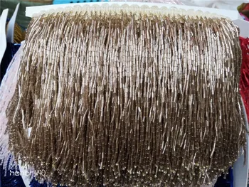 

Fashion Beaded Fringe Tassel Lace Latin Dress Trimming Dance Dress Macrame Sewing Trims H-82529