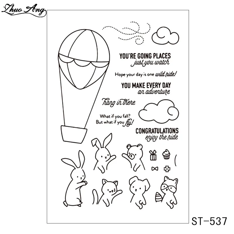 

ZhuoAng Metal Cutting Dies and Clear Stamp Set for DIY Scrapbooking Photo Album Decoretive Embossing Stencial ST-CD-537