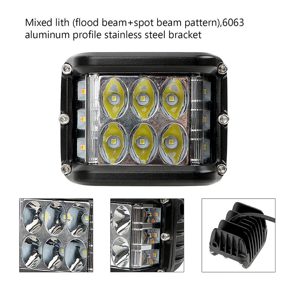 FORAUTO Worklight 45 Вт для ATV внедорожник Мотоцикл самосвал лодка бездорожья ФАРА РАБОЧЕГО светодиодный свет работы