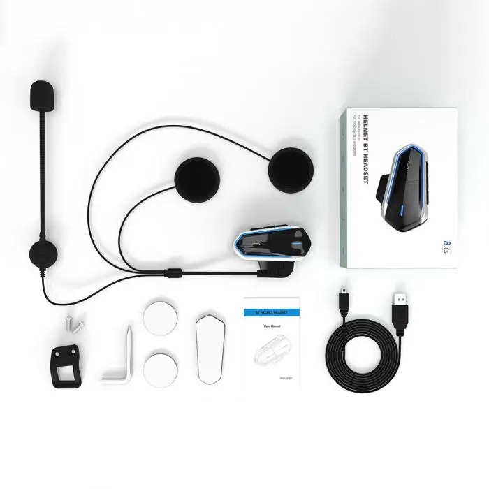 Мотоцикл Bluetooth переговорные Низкоэнергетические свободные руки портативное устройство внутренней связи GDeals
