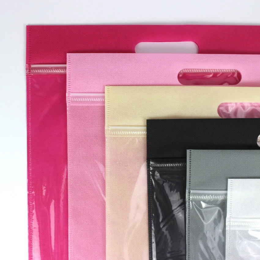 50 шт./лот все размеры 20/25/30/35/40 см + Ручная loop 6colors нетканые ziplock подарочные дорожные
