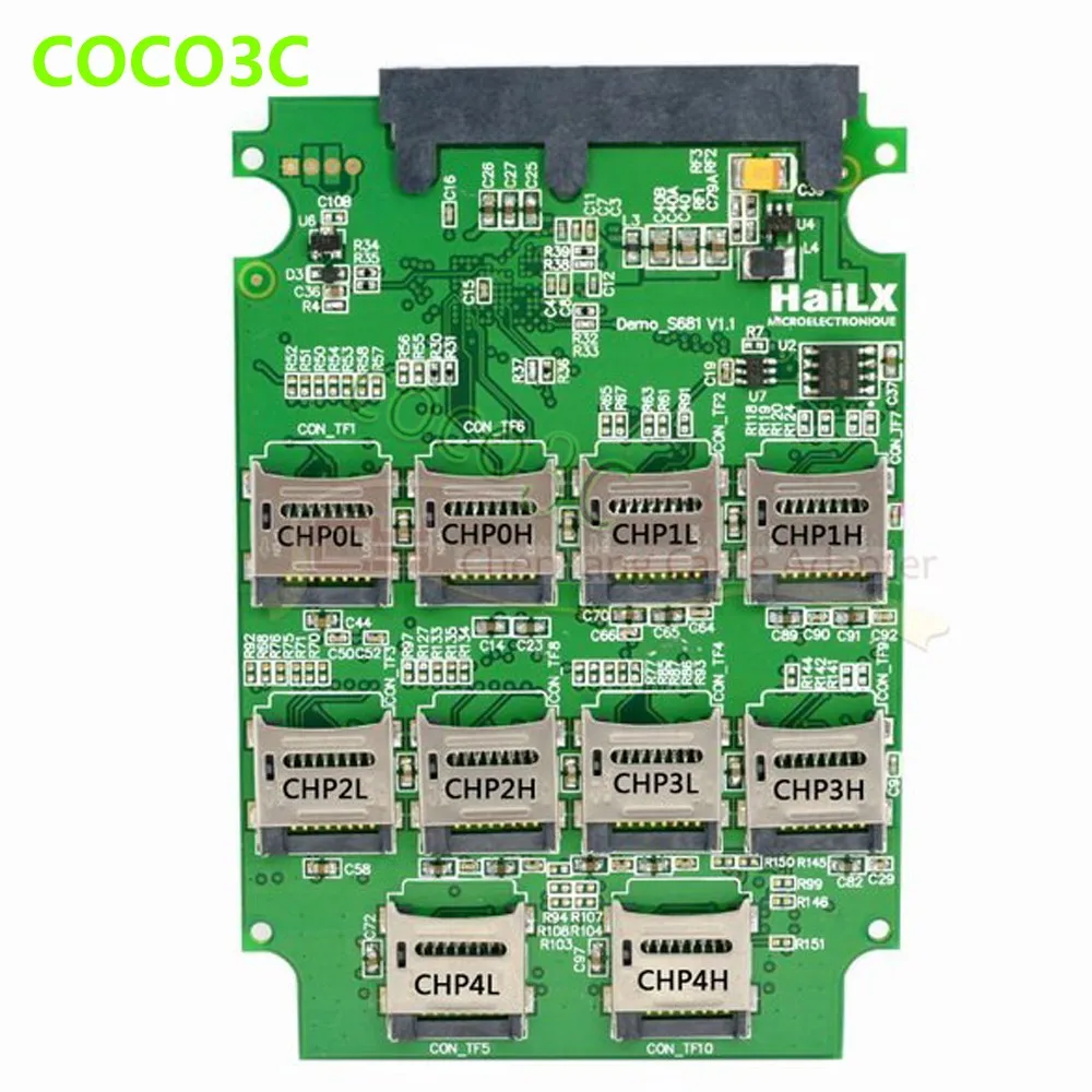 10 TF card to 2.5 inch sata 6Gbps 3.0 ssd adapter RAID0