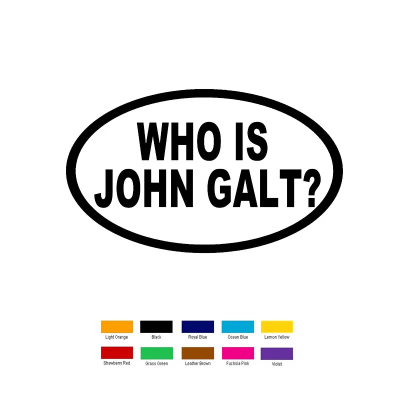Who Is John Galt Bumper Sticker