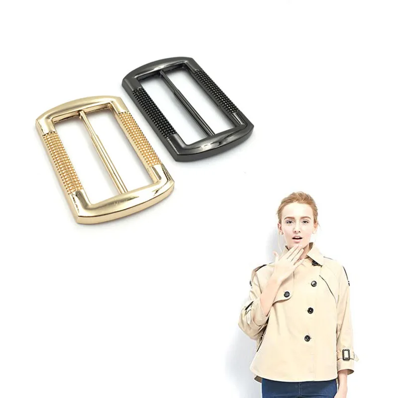 

XUNZHE 10 pieces 2.5 - 5cm of metal straps Tri Glide adjust the buckle a word buckle bag Windbreaker buckles Rectangular button