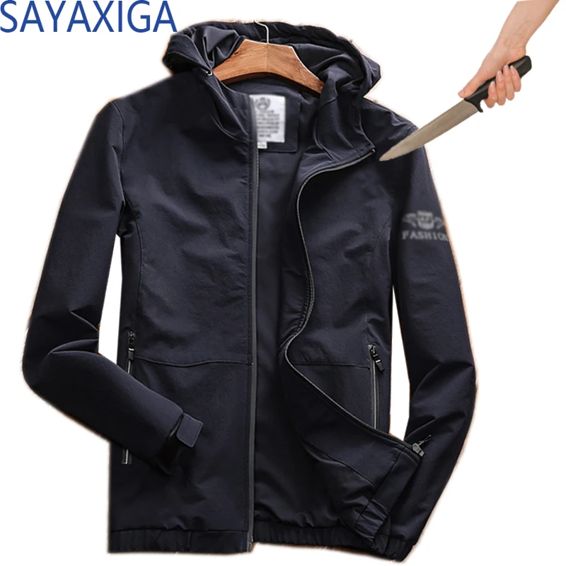 

New Self Defense Anti Cut Clothing Anti-stab Anti-Knife concealed Cut Resistant hooded Men Jackets Soft Security Stab jackets