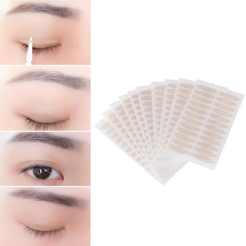 24Pairs Wide/Narrow/Olive Shape Makeup Eyelid Sticker Adhesive Tape