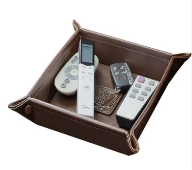 

American Style Retro Household Jewelry Plate Desktop Storage Tray square Ring Key Sundries Storage Box Resin Decoration Z585