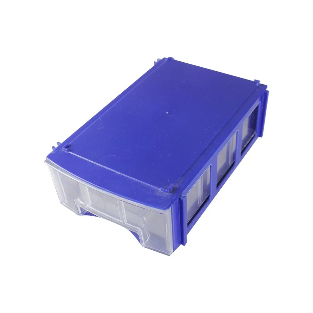 Портативный мини пластиковый ящик для инструментов прозрачный ящик для инструментов электронные детали, болты коробка для хранения