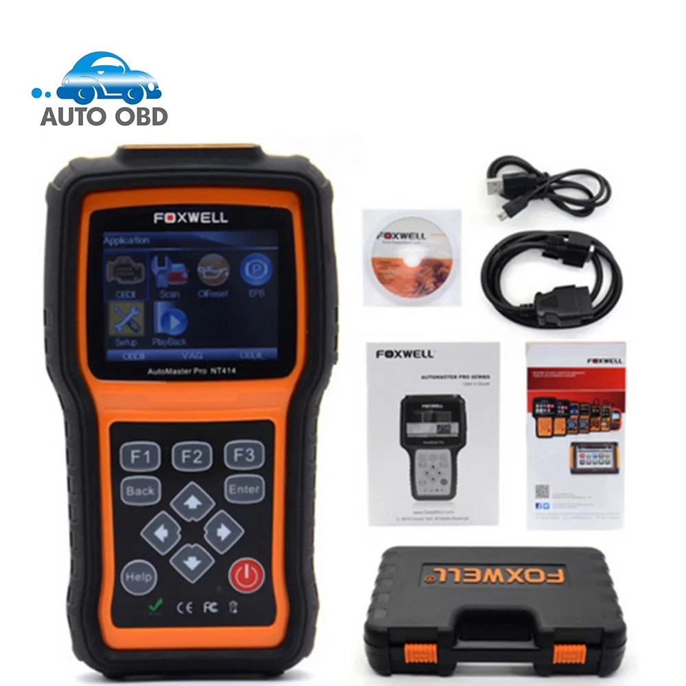 Original Diagnostic Tool Foxwell NT414 Automotive Scanner For ECU, ABS, Airbag and Transmission Scan Tool Cheap Than MD802