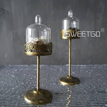 Свадебный реквизит мини торт стенд Мода Золото стойка для закуски Винтаж кексы дисплей стойки