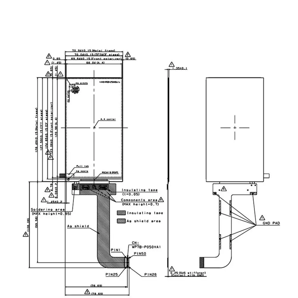 5 дюймовый модуль 2K Curable LCD экран 2560*1440 LS055R1SX03 светильник отверждения дисплей для