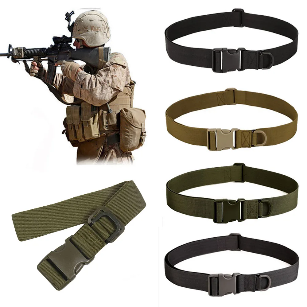 Adjustable Military Army Nylon Utility Buckle Belts Tactical Combat
