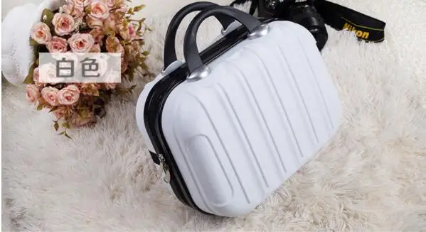Новый 14 дюймов мини-косметички персональный стильный чемодан макияж коробка женский портативный маленькая косметичка