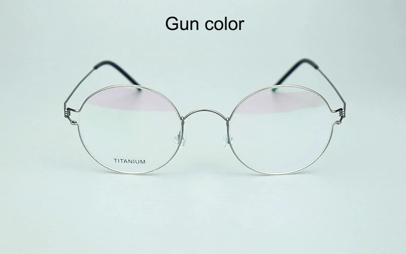 Бренд TAG титановая оправа для очков мужские и женские круглые близорукие компьютерные очки ультралегкие ретро-дизайн oculos de grau очки - Цвет оправы: T02