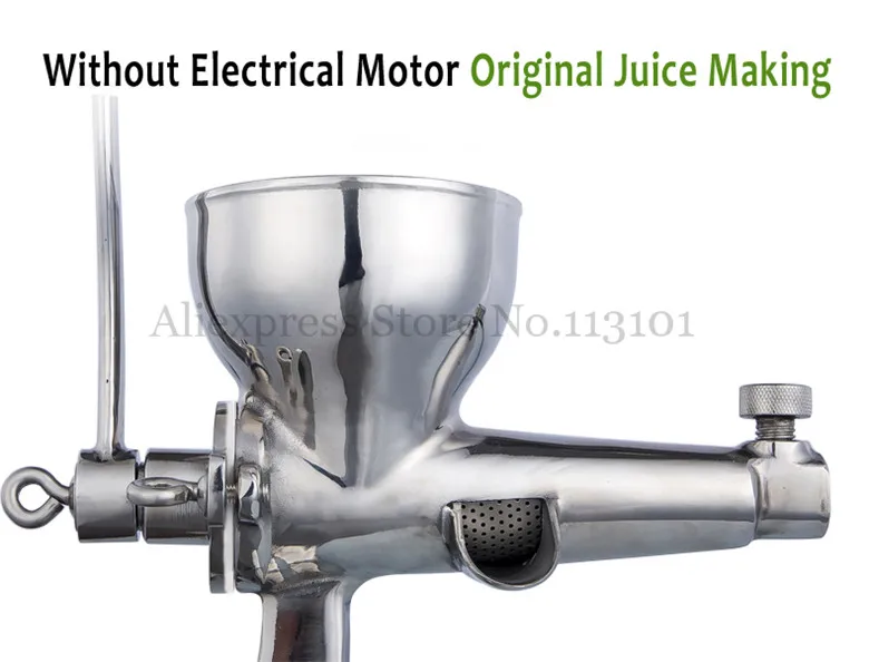 

Wheat Grass Juicer Manual Wheatgrass Fruit Juice Extractor Leafy Vegetables Squeezer with Hand Crank Brand New