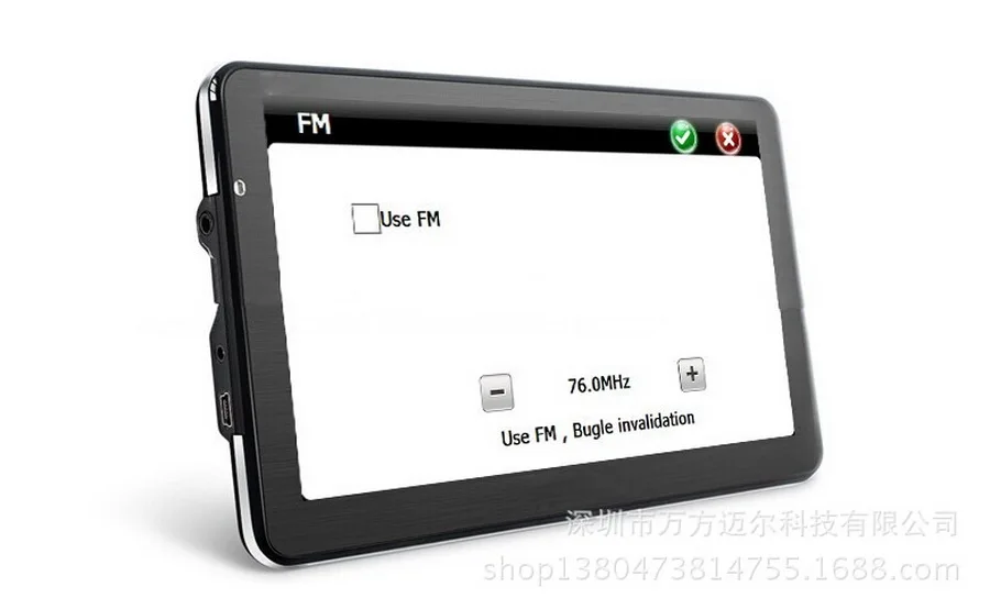 

by DHL/Fedex 30pcs 256mb 8gb BUILT IN 4GB 7 Inch Car Navigator GPS, without bluetooth and AV-IN