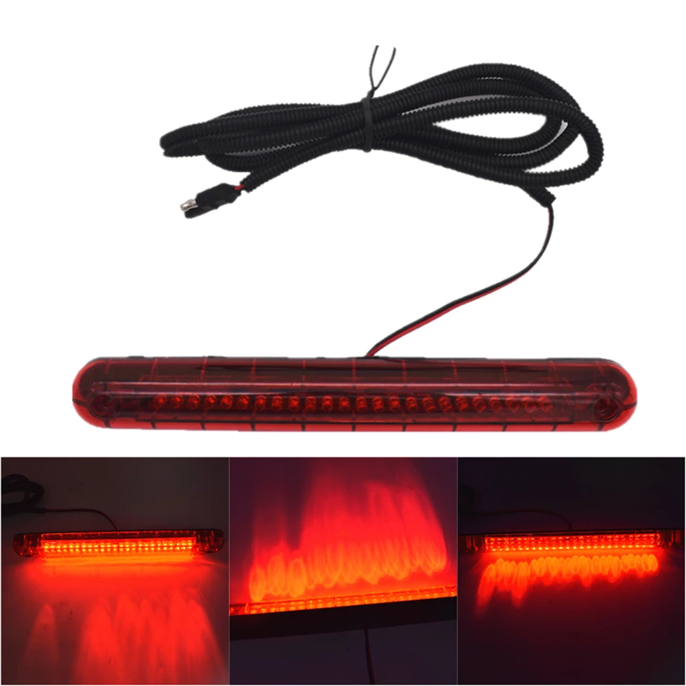 24 LED 12V Red Universal Car Signal Lamp High Mount Third 3RD Brake Stop Tail Light Lamp