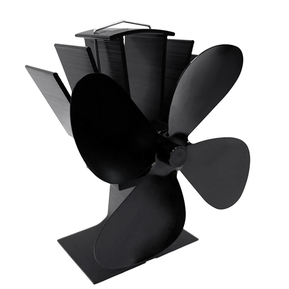 

Smoke-free Fan Heat-driven 4 Blades Without Electricity Eco-friendly Chimney Home Fireplace Blower Wood Stoves
