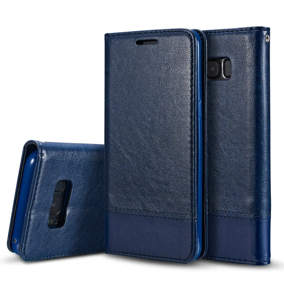 

Clearance For Samsung Galaxy S8 S7 S6 Edge Plus Note5 Flip Wallet Leather Case Cover Card Slot For iPhone 8 7 6 6S Plus 5 5S SE
