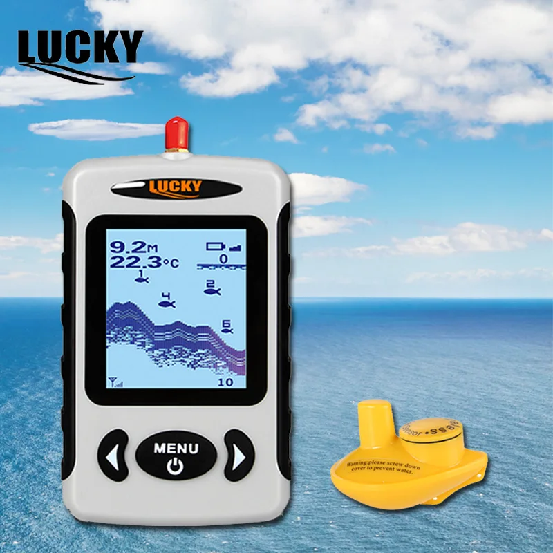 

Lucky Portable Fish Finder FFW718 Echo Sounder Sonar Sensor Boat Fishing Accessories Fishfinder Transducer for Ice Fishing