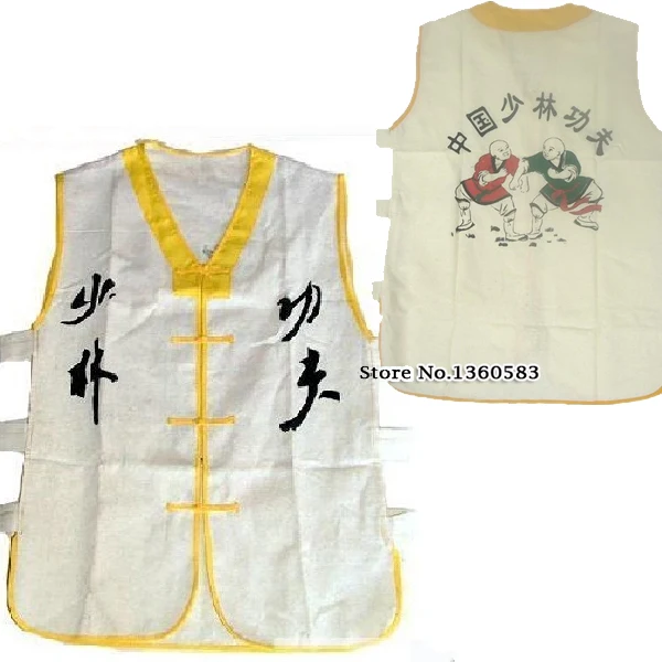 Beautiful White Color Shaolin Monk Uniform Sleeveless Vest Martial arts
