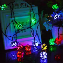 6 м 30 светодиодный s светодиодный светильник на солнечных батареях 3D буквы водонепроницаемый Сказочный свет с 8 режимами для наружного сада Рождественский Декор CA76