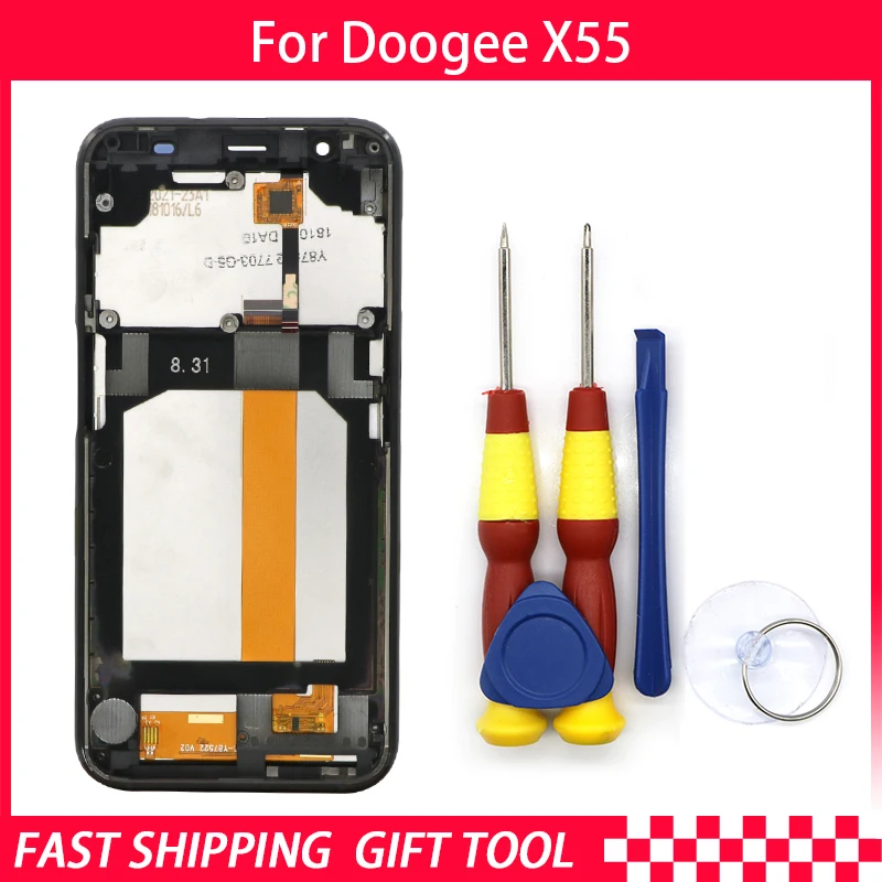

Touch Screen LCD Screen LCD Display For Doogee X55 Digitizer Assembly With Frame Replacement Parts+Repair Tool