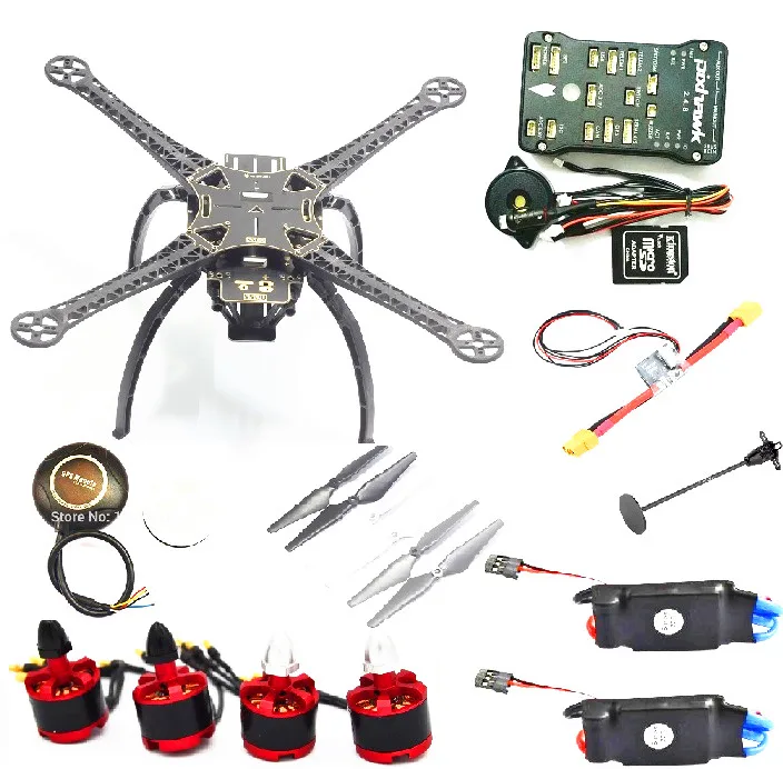 

F450 / S500 500mm Quadcopter Frame kit +2212 920KV Brushless Motor + 30A Simonk ESC + Pixhawk 2.4.8 +9450for FPV Racing Drone