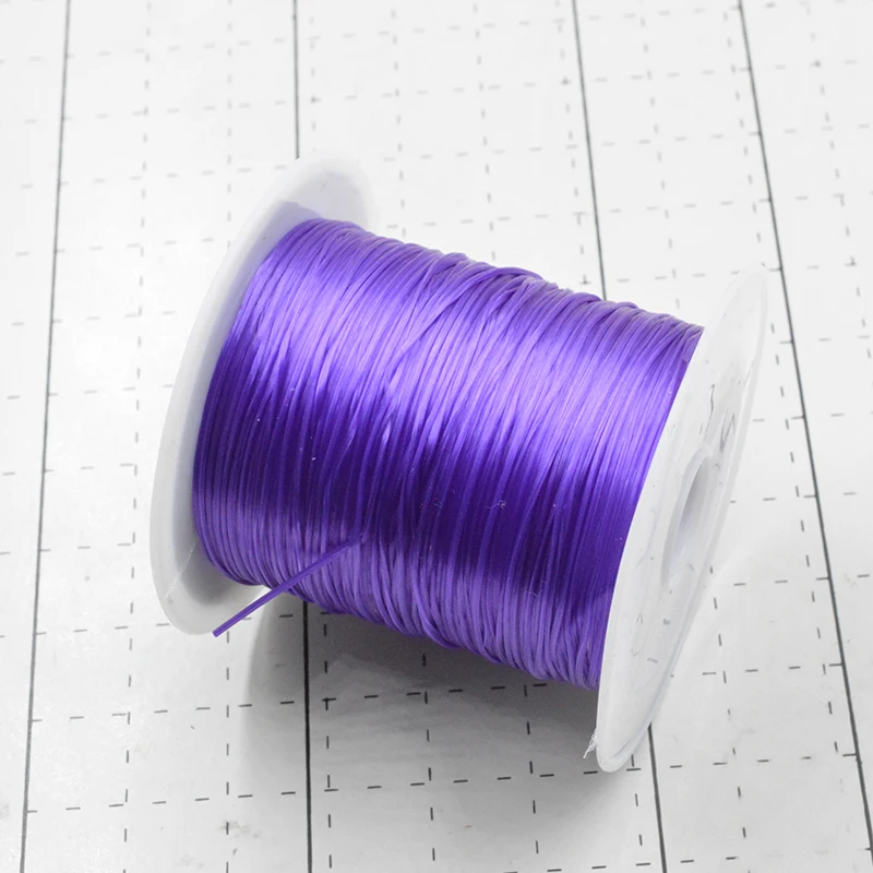 

Purple 10M/Roll Colorful Stretchy Elastic Rope Cord Crystal String for Jewelry Making Beading Bracelet Wire Thread Rope