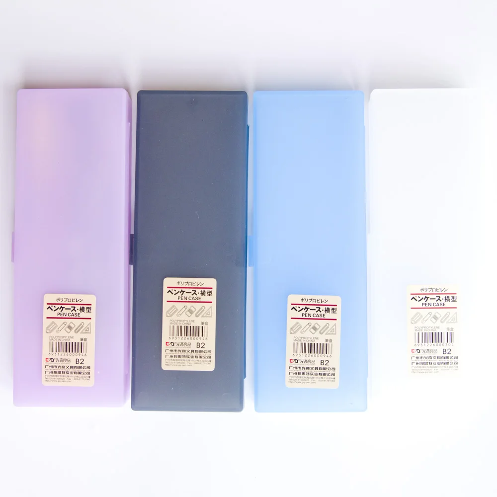 かわいいかわいい透明ppプラスチックペンケースペンボックス収納ボックス子供のギフトのオフィス学用品材料 Pencil Case Pen Plastic Pencil Casecase Pen Aliexpress