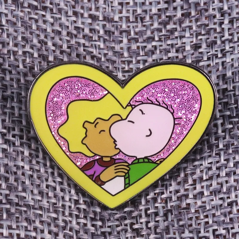 

Patti and Doug Enamel Pin Brooch