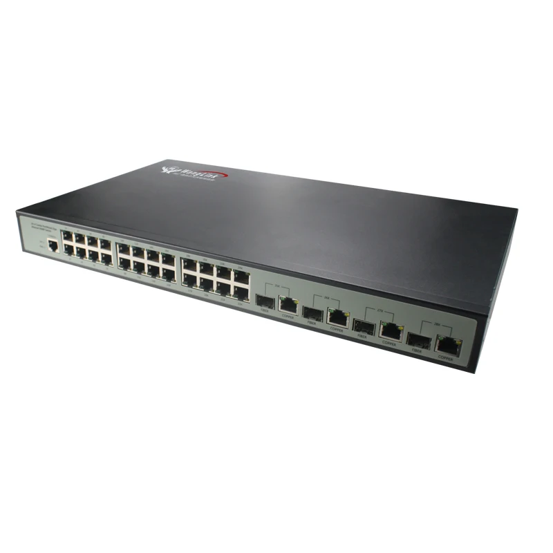 

24port ethernet switch 4 port SFP Gigabit 24 Port RJ45 10/100/1000M network switch 1ps