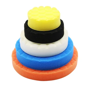 

7/6/5/4/3 inch 5pcs Buffing Sponge Polishing Pad Hand Tool Kit For Car Polisher Wax