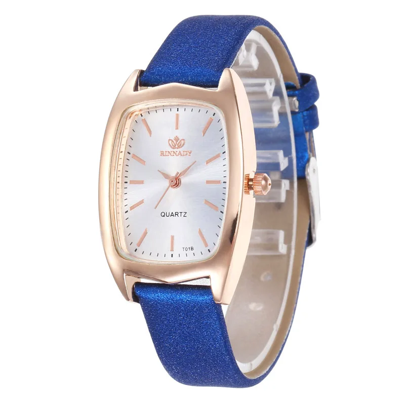 WJ-8552 Brand Leather Watch Luxury Classic Wrist Watch Fashion Casual Rectangular Quartz Wristwatch Clock Women Unisex Watches