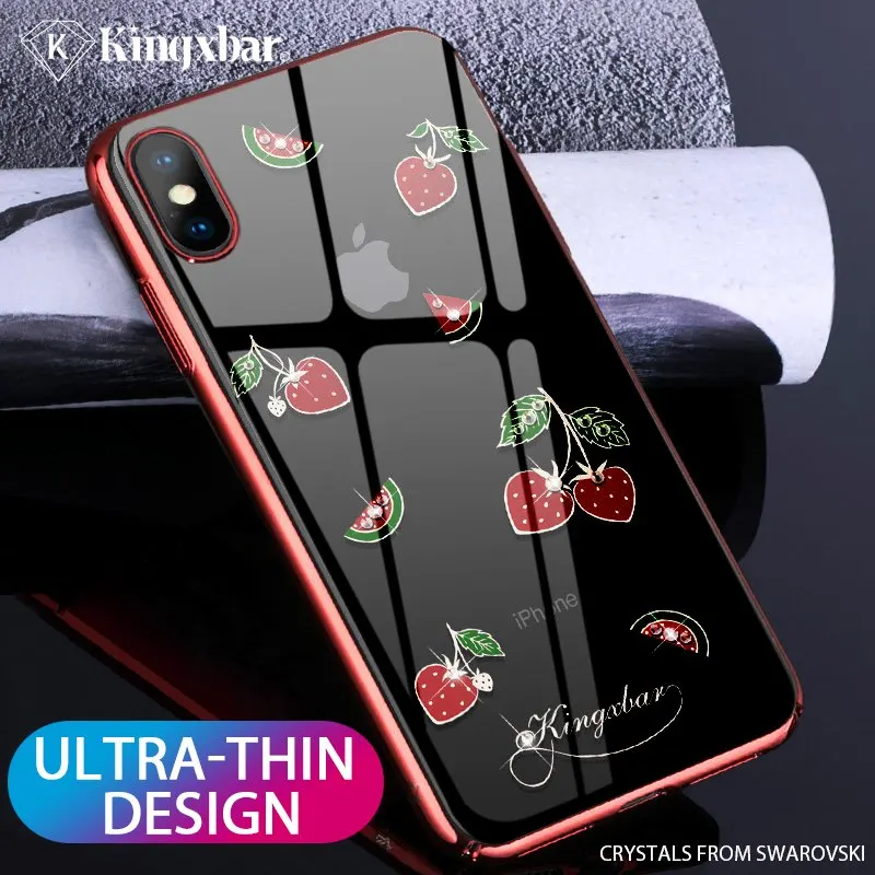 KINGXBAR для iPhone Xs чехол милый прозрачный Max кристаллы от Swarovski Apple iPhoneXs Чехол| |
