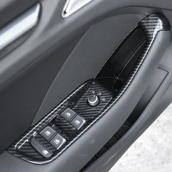 

QCBXYYXH ABS Car Styling For Audi A3 2014-2018 Interior Door Window Lift Switch Panel Cover Trim Decoration Car Accessories