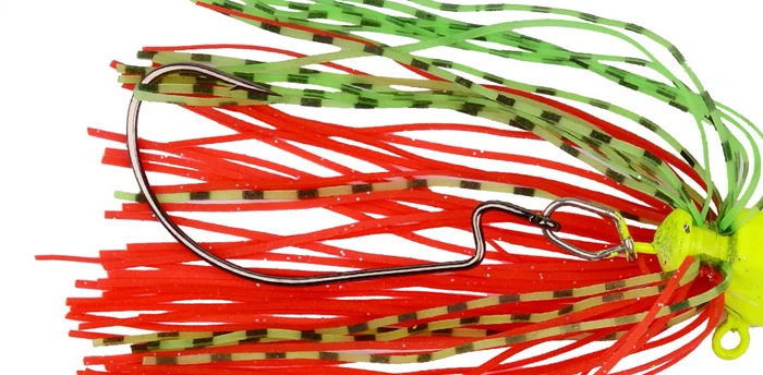 Fishing Lure Buzz Bait Spinnerbait Spinner Spoons Lead head Metal Hook Rubber Jig Head 7.7cm 7g 5pcs Fishing Tackle  (9)