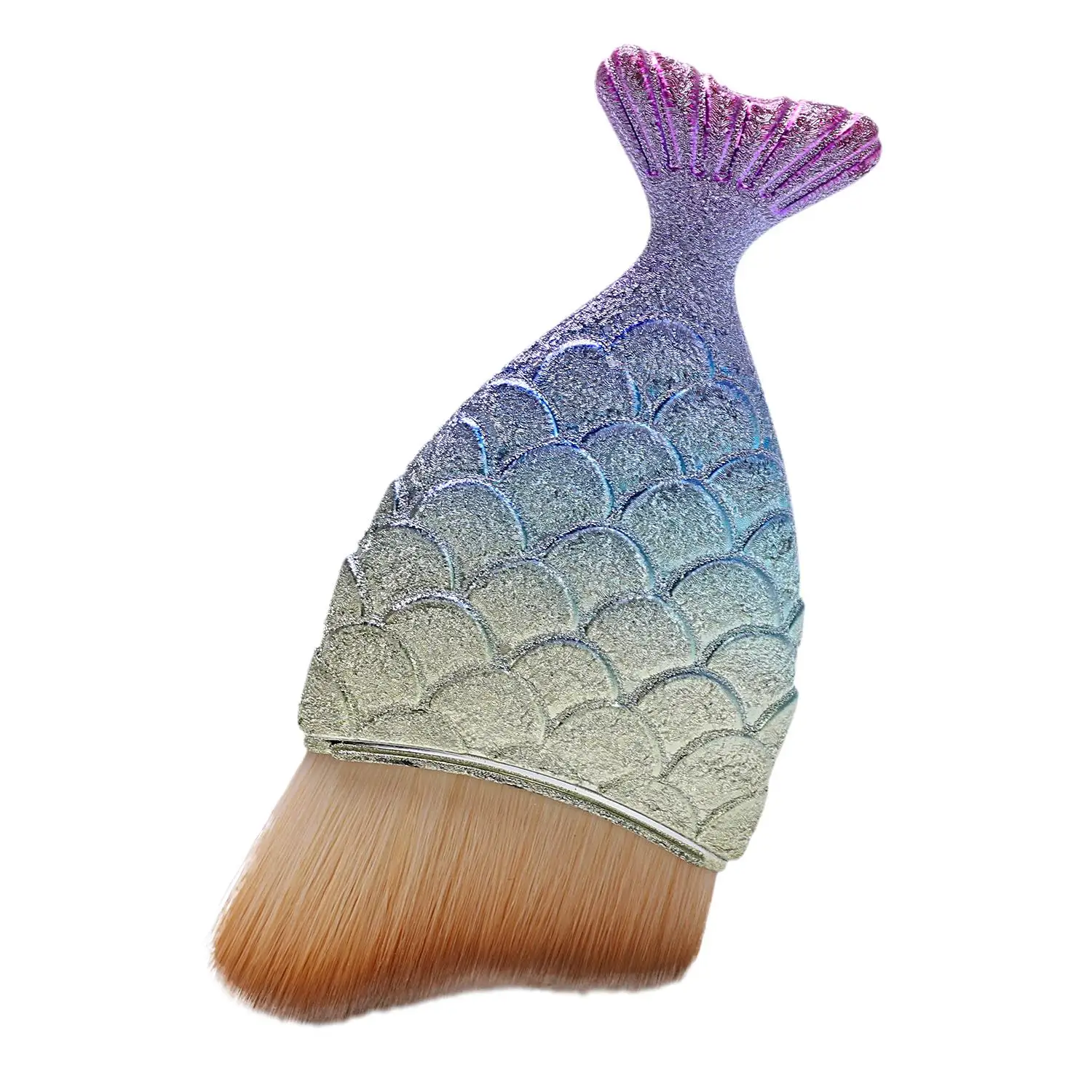 

1PCS Fish Scale Makeup Brush pincel sereia Fishtail Bottom Brush Powder Blush Cosmetic Foundation Fish Tail Make up Brushes