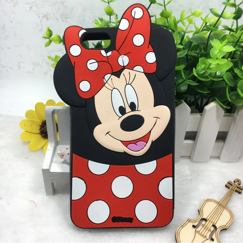 

3D Cartoon Mickey Minnie Mouse Silicone Case For Coque Huawei P8 lite 2017 P9 lite P10 p20 Y5 Y6 Y7 Y9 2018 Cover phone cases